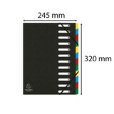 thumbnail of Exacompta 55121E 6x Ordnungsmappe HARMONIKA mit ausgestanzten Fenstern und Gummizug , aus Colorspan-Karton, mit 12 Fächern, für DIN A4 - Schwarz