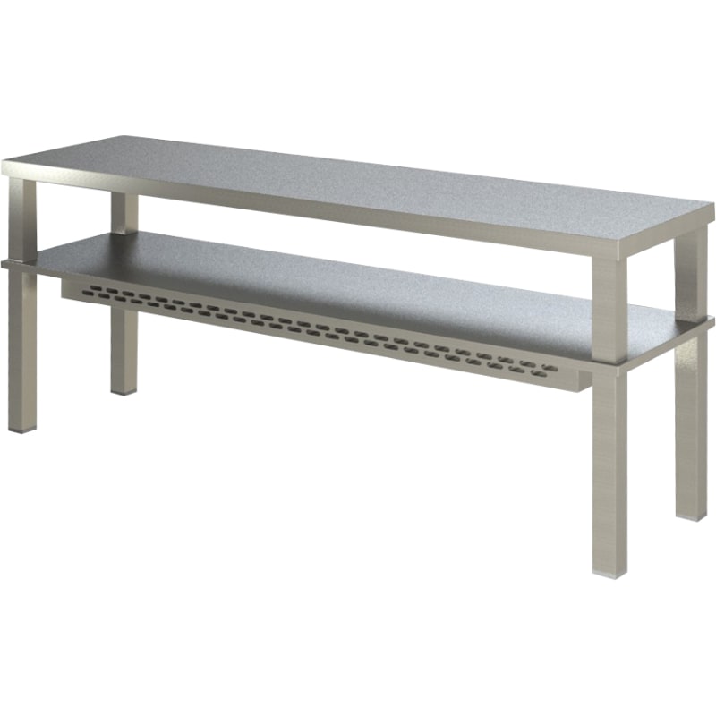 Aufsatzbord 2 Etagen, mit Wärmemodul Breite 140cm