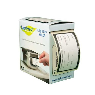 Labelfresh Etiquette HACCP 70 x 45 surgelé x 500