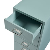 thumbnail of Helloshop26 - Caisson de bureau armoire meuble de rangement à roulettes avec 5 tiroirs 69 x 28 x 41 cm vert menthe 03_0009108