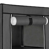 thumbnail of Helloshop26 - Armoire de rangement XXL penderie dressing en tissu non-tissé 175 x 150 x 45 cm gris 12_0002301