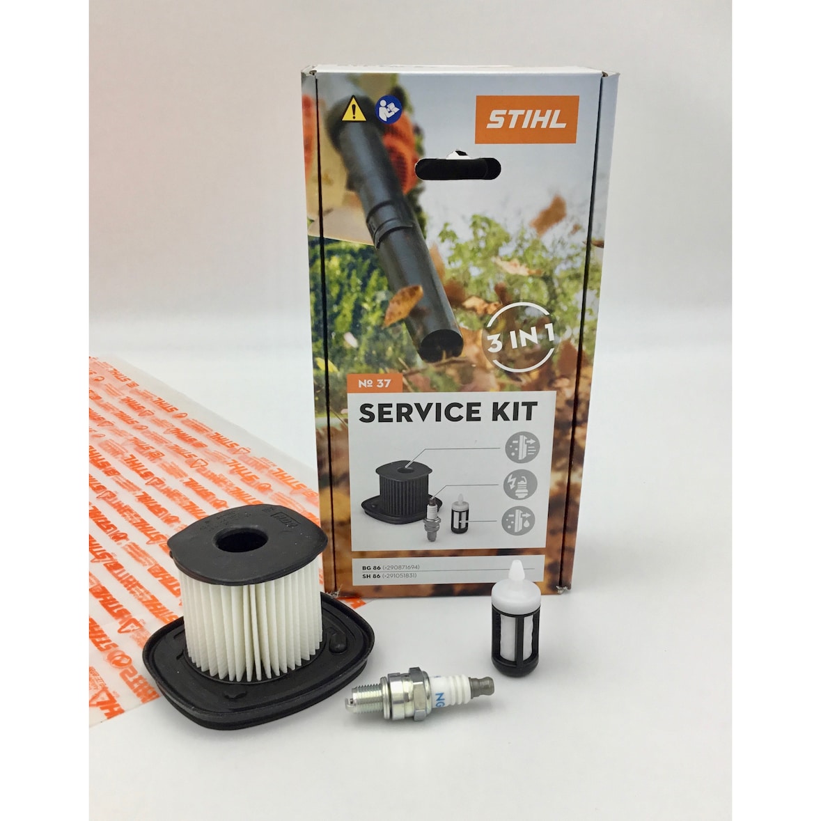 STIHL Service Kit 37 BG 86, SH 86 Filter, Zündkerze 42410074101