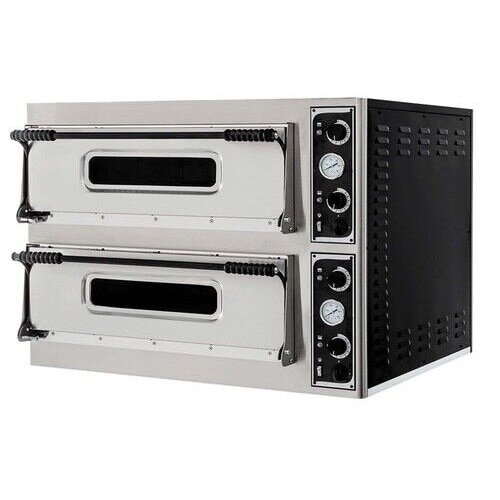 Gastro Pizzaofen Backofen Pizza Flammkuchen 400V 975 x 920 x 745mm 2 Kammern