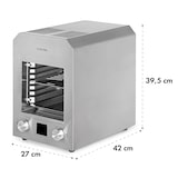 thumbnail of Hannibal Hochtemperaturgrill Indoor 2.200W 850°C Edelstahl silber Edelstahl