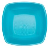 thumbnail of Plato hondo de plástico 18 cm, turquesa, 12ud paquete