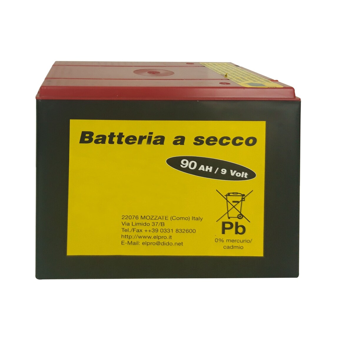 Batteria per elettrorecinzioni a secco - 90Ah
