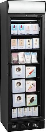 thumbnail of TEFCOLD Displaygefrierschrank in Schwarz UFSC371GCP Black 300l Schwarz