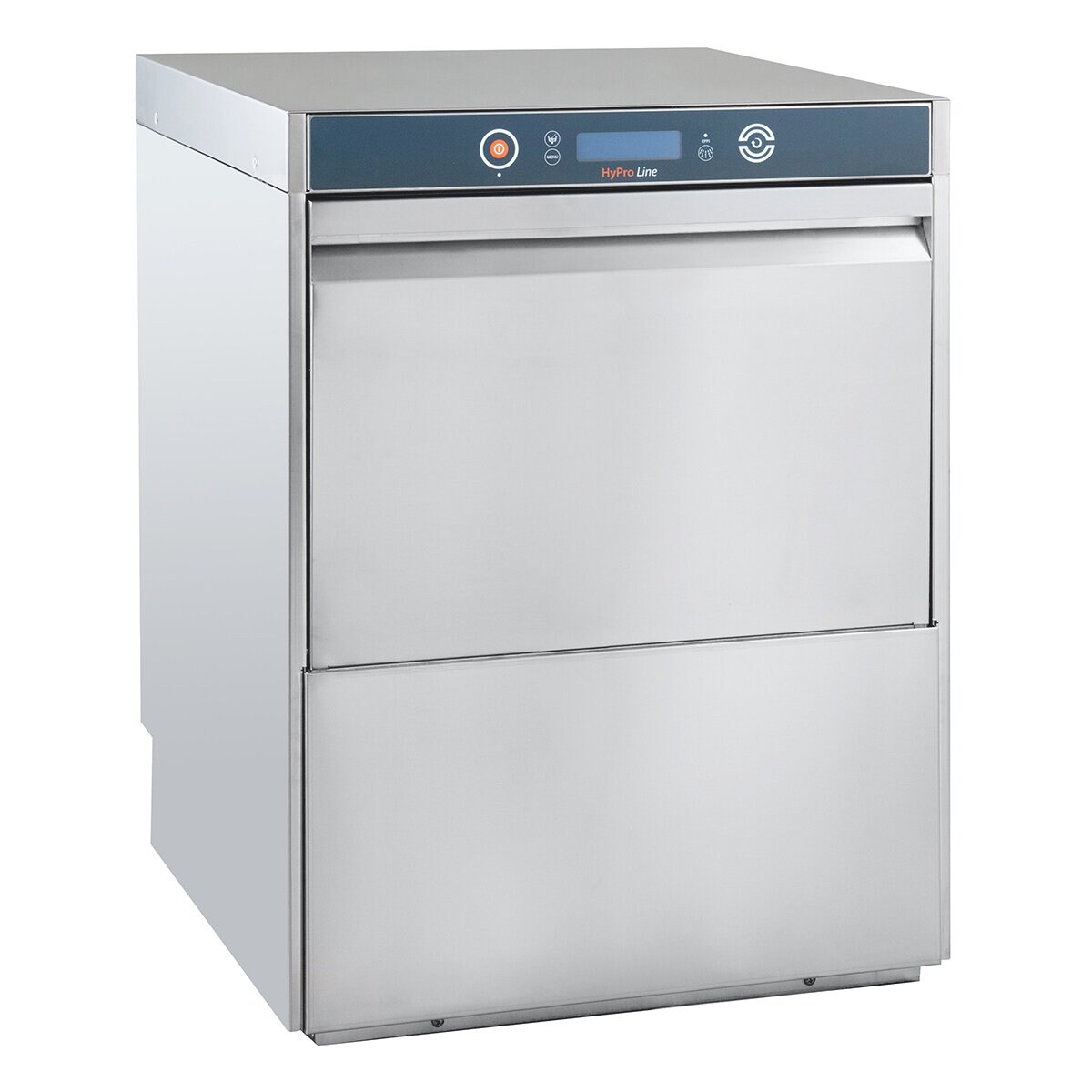 GastroHero Geschirrspülmaschine HYPRO Digital 54 SLE | 400V | 50x50 cm Korb | mit Dosierer, Ablaufpumpe, Enthärter & Druckpumpe | Made in Europe
