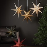 thumbnail of Papierstern Point Leuchtstern Weihnachtsstern Faltstern hängend 60cm creme