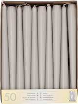 thumbnail of 100 Leuchterkerzen Ø 2,2 cm · 25 cm hellgrau