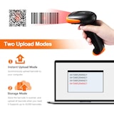 thumbnail of Barcode-Scanner 1D 2D QR 3 in 1 - Wireless Bluetooth USB Wired mit Ständer/Halterung HW0001  1 Stück