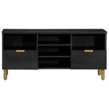 thumbnail of Helloshop26 - Moderner TV-Ständer mit viel Stauraum für das Wohnzimmer 100 x 33 x 46 cm schwarzes Holzwerkstoff 02_0057721