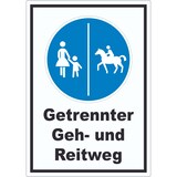 thumbnail of Aufkleber Getrennter Geh- und Reitweg A3 (297x420mm)