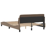 thumbnail of vidaXL Bettgestell "Dover" Cappuccino-Braun 140x200 cm Kunstleder