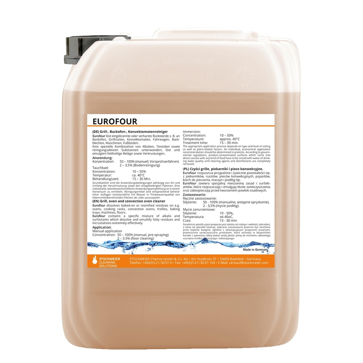 Eurofour Backofenreiniger - 10 L Kanister - Grill- + Backofenreiniger