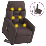 thumbnail of vidaXL Massagesessel mit Aufstehhilfe Dunkelbraun Stoff