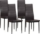 thumbnail of Albatros Esszimmerstühle MILANO 4er Set, Braun - Polsterstuhl mit Kunstleder-Bezug, Modernes Stilvolles Design am Esstisch - Küchenstuhl oder Stuhl