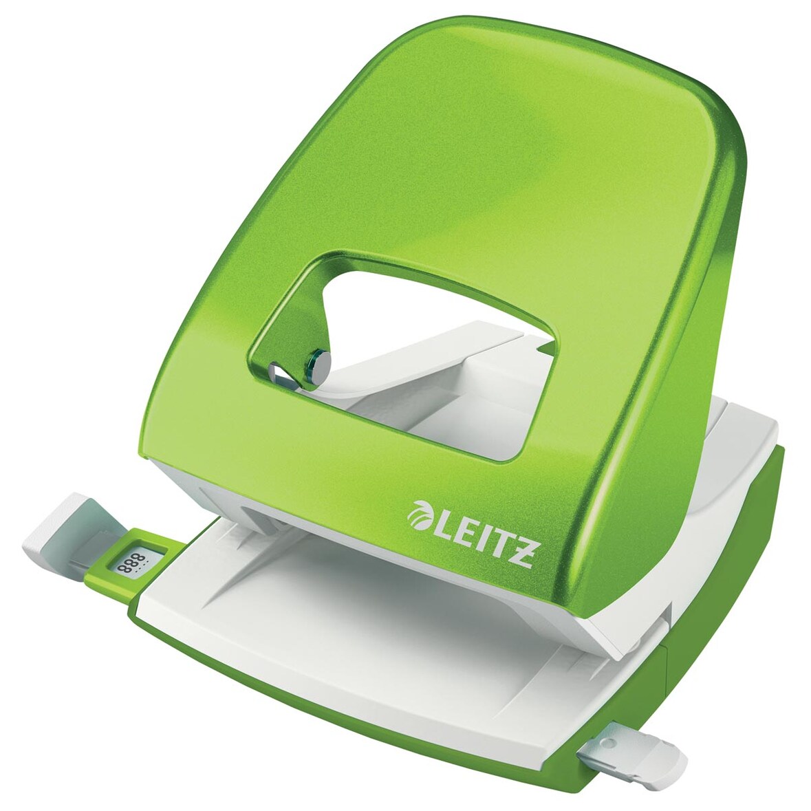 Locher WOW New NeXXt grün, Stanzleistung: 30 Blatt, mit Anschlagschiene