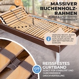 thumbnail of Coemo 7-Zonen Lattenrost ERGO K 100 x 210 cm verstellbar Kopfteil & Härtegrad verstellbar 30 Leisten