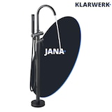 thumbnail of JANA | Torneira para banheira independente premium em preto | Fixação de pavimento em aço inox com chuveiro de mão | montagem no chão hotel