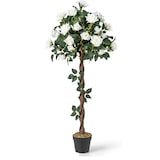 thumbnail of COSTWAY Árbol Artificial con Flores 120cm, Árbol de Flores Artificial, Planta Artificial en Maceta, Flor Artificial para Hogar Oficina