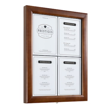Securit® Présentoir porte-menu LED A4 