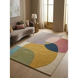 thumbnail of Eleganter Wohnzimmer-Teppich `Aire`, 100% Wolle, Farbe: Multi, 160x230 cm | Kadima Design