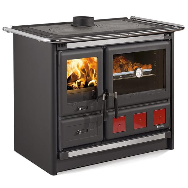 Cuisinière à bois sans bouilleur ROSAXXL.16ACIERNOIRANTHRA