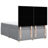 thumbnail of vidaXL Boxspringbett mit Matratze Hellgrau 140x190 cm Stoff