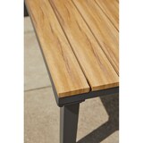 thumbnail of METRO Professional Set di divani da 4 pezzi, acciaio / alluminio, 1 tavolo, 2 poltrone, 1 divano a 2 posti, con cuscini, nero / marrone