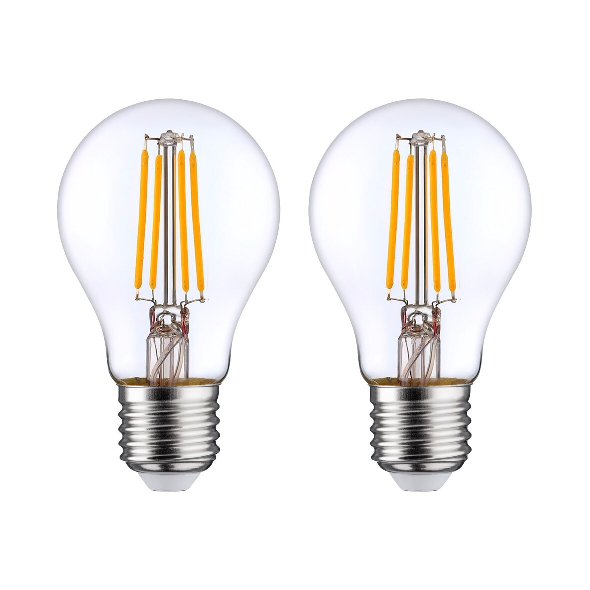 Pack 2 Lámparas LED Filamento Padrão E27 8W Equiv. 60W 806lm 2700K 25000H 7hSevenOn Premium