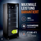 thumbnail of GastroHero Getränkekühlschrank GKS-360 | 360 L Getränkekühlschrank mit Glastür | Flaschenkühlschrank mit Umluftkühlung | Bierkühlschrank abschließbar