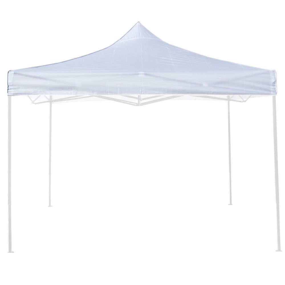 Cubierta de techo impermeable blanca de 2x2 para reemplazo de cenador plegable 49483
