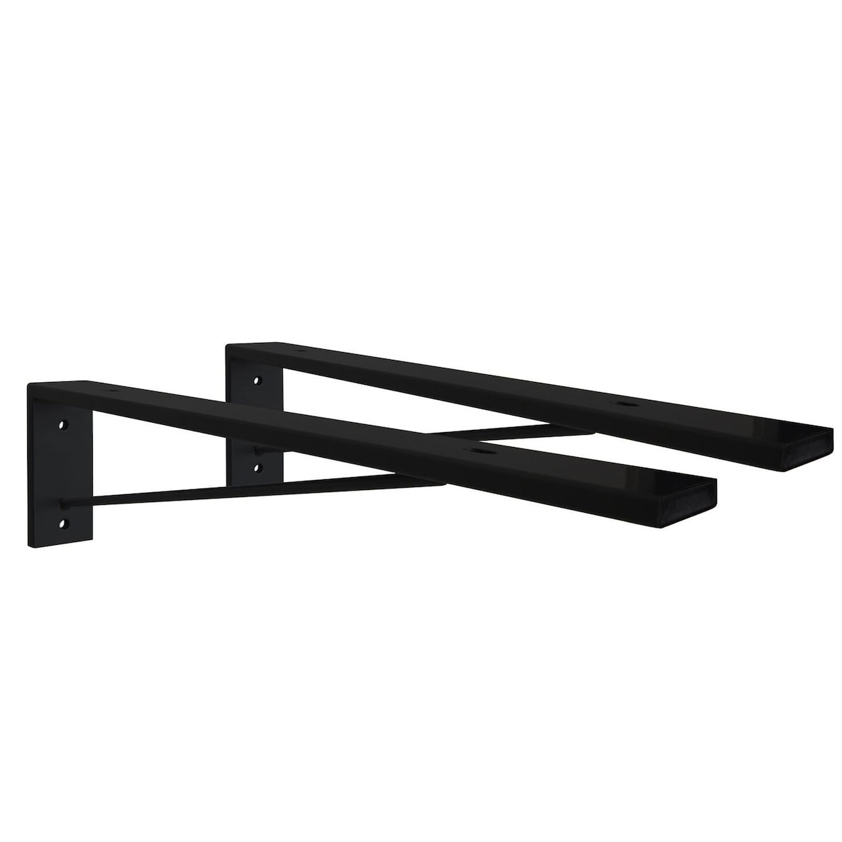 Lot de 2 équerres de fixation invisible pour plan de travail