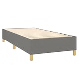 thumbnail of vidaXL Boxspringbett mit Matratze & LED Dunkelgrau 90x190 cm Stoff