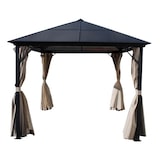 thumbnail of XXL Luxus Pavillon 3x4 m Alu Gartenpavillon Gartenzelt Hardtop inkl. Seitenteile