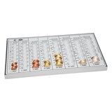 thumbnail of WEDO 160800037 Kompakt-Geld-Zählbrett aus Polystyrol, mit Metallboden, 8 Münzrillen, rutschfesten Gummifüßen, 33, 3 x 18, 3 x 3, 1 cm, lichtgrau