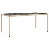 thumbnail of vidaXL 9-tlg. Garten-Essgruppe mit Kissen Beige Poly Rattan