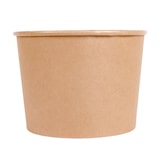 thumbnail of Garcia de Pou 300 Unités - Containers Poulet + Couvercles 1920 Ml 337 + 18Pe G/M2 Ø 16,8/13,9X12,3 Cm Naturel Kraft