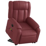 thumbnail of vidaXL Massagesessel mit Aufstehhilfe Elektrisch Weinrot Kunstleder
