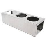 thumbnail of Garcia de Pou - Porta 3 Flaconi Salse 360/ 720 Ml 28X10X8 Cm Argento Acciaio Inox