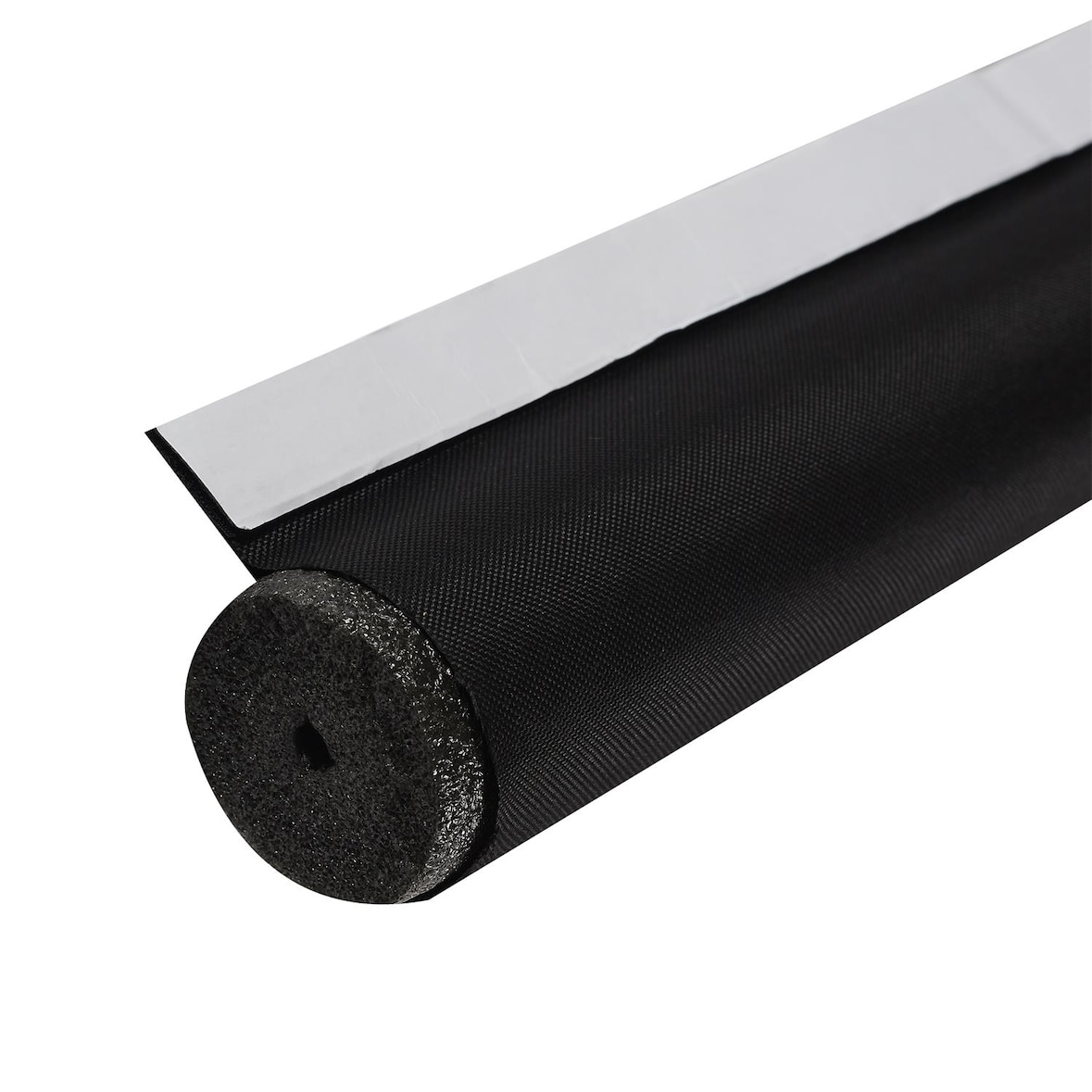 Zelfklevende Tochtstrip voor deuren - 90 x ø 5 cm - Zwart