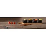 thumbnail of Secret de Gourmet - Set van zwarte snackkommen op dienblad 41,2x8x6cm