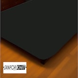 thumbnail of Jersey Spannbettlaken Spannbetttuch Bettlaken Marke Rundumgummizug 180 - 200 x 200 cm Schwarz