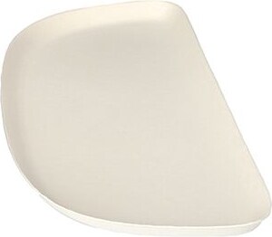 40 Teller 1/2, Zuckerrohr pure 1,3 cm x 30 cm x 13,5 cm weiss Belle Vie, Ligne Carrée