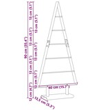 thumbnail of vidaXL Metalen kerstboom met standaard Zwart 90 cm Staal