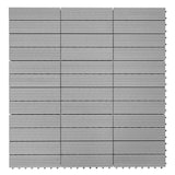 thumbnail of WPC Bodenfliese Rhone, Holzoptik Balkon/Terrasse, 11x je 30x30cm = 1qm ~ Premium, grau linear