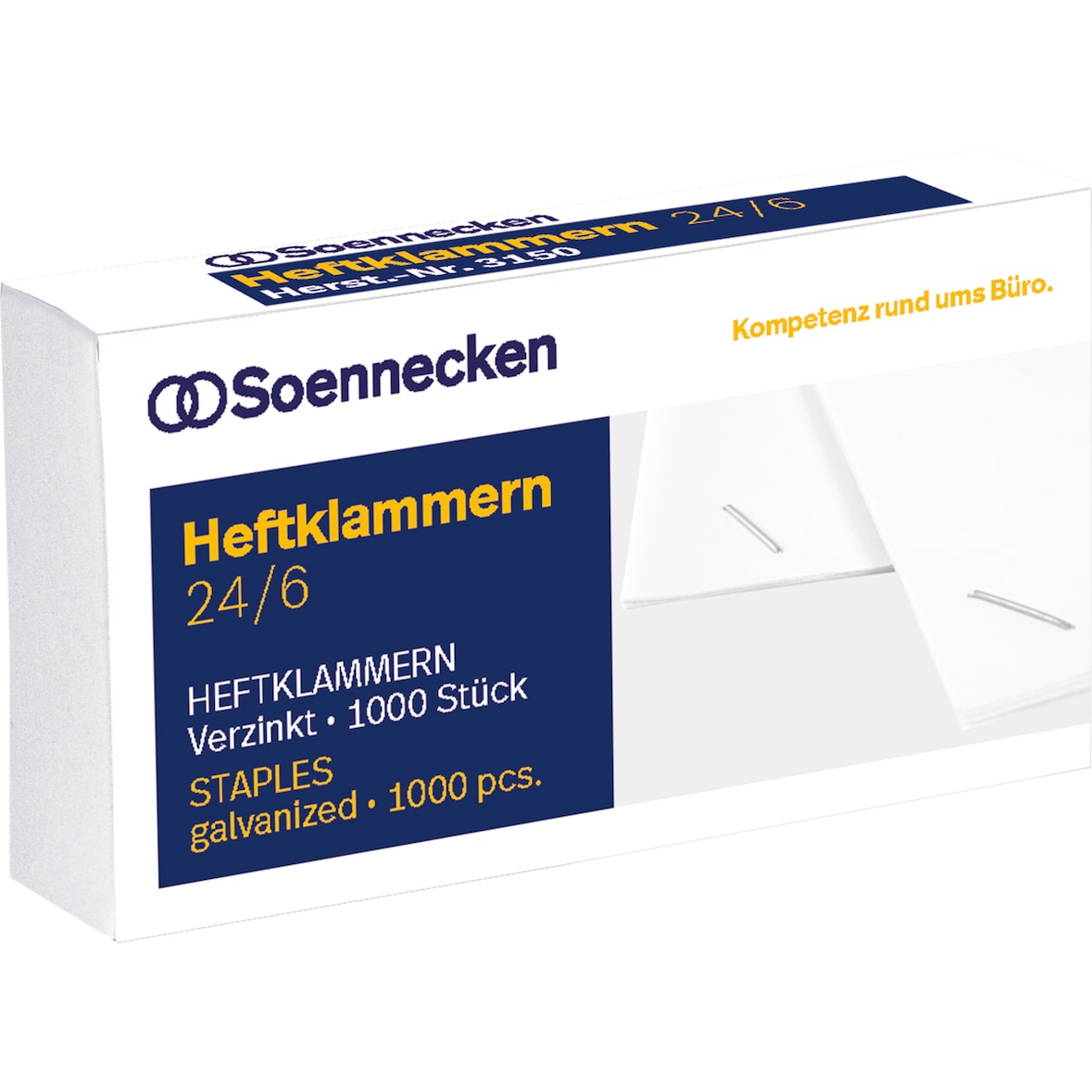 Soennecken 3151 Heftklammern 24/6 verzinkt 1.000 St./Pack.