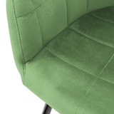 thumbnail of ECD Germany – Esszimmerstühle 4er Set – Hellgrün Samt | mit Armlehnen, Metallbeine, ergonomisch gepolstert