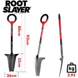 thumbnail of Radius Root Slayer Spaten, Wurzelspaten, ergonomisch, Mehrzweckschaufel, Schneidspitze, Klinge mit Zähnen zum Schneiden der Wurzeln, 113 cm, rot